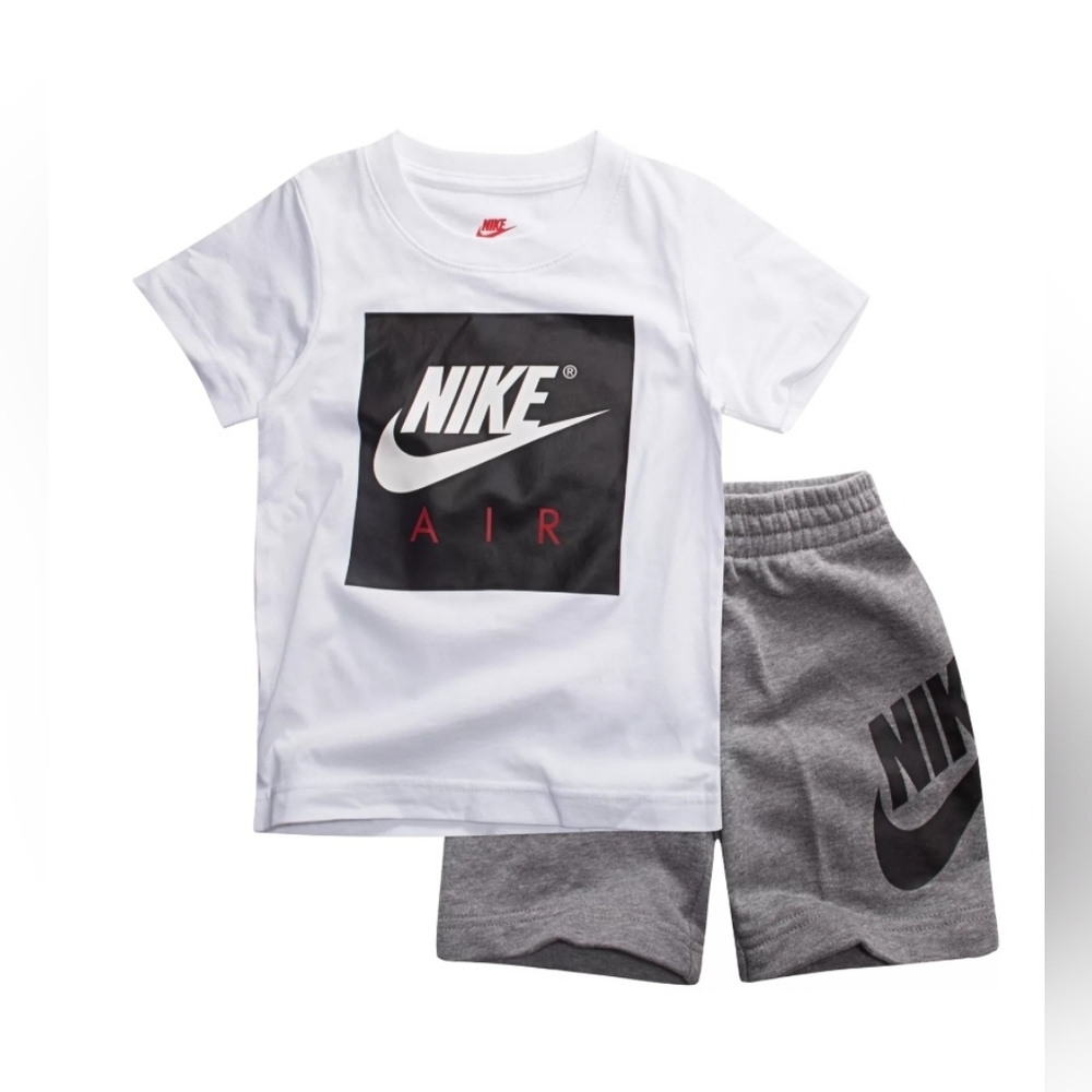 Nike Baby  Boys' Air Short Sleeve Terry Short Set, 12M
